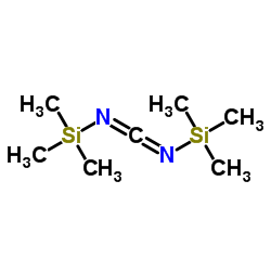 二(三甲基硅基)碳酰二亚胺结构式