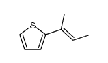 2-(1-methyl-propenyl)-thiophene结构式