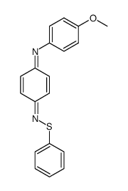 N-(p-methoxyphenyl)-N'-phenylthio-p-benzoquinone di-imine结构式