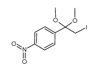 1-(2-iodo-1,1-dimethoxyethyl)-4-nitrobenzene结构式