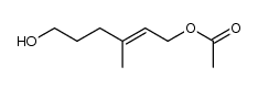 (E)-acetic acid 6-hydroxy-3-methylhex-2-enyl ester结构式