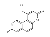 9-bromo-1-(chloromethyl)-3H-benzo[f]chromen-3-one结构式