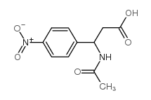 3-(ACETYLAMINO)-3-(4-NITROPHENYL)PROPANOIC ACID结构式