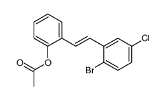 (E)-2-Acetoxy-2’-bromo-5’-chlorostilbene结构式