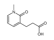 3-(1-methyl-2-oxopyridin-3-yl)propanoic acid结构式