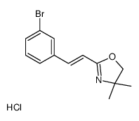 2-[(E)-2-(3-bromophenyl)ethenyl]-4,4-dimethyl-5H-1,3-oxazole,hydrochloride结构式