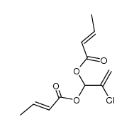 2-chloro-3,3-bis-trans-crotonoyloxy-propene结构式