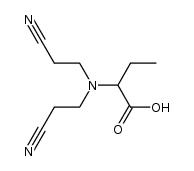2-[Bis-(2-cyanethyl)-amino]-buttersaeure结构式