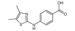4-(4,5-二甲基噻唑-2-基氨基)苯甲酸结构式