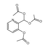3-acetoxy-2-diacetoxymethyl-pyridine结构式