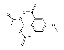 2-Nitro-4-methoxy-benzaldiacetat结构式