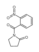 N-(2-Nitrobenzoyl)-2-azacyclopentanone结构式