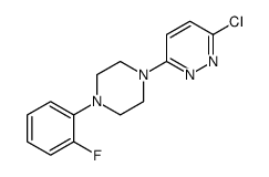 3-chloro-6-[4-(2-fluorophenyl)piperazin-1-yl]pyridazine结构式