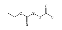 [ethoxy(thiocarbonyl)](chlorocarbonyl)disulfane结构式