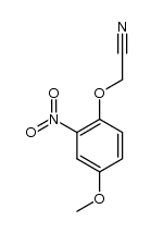 2-(4-methoxy-2-nitrophenoxy)acetonitrile结构式