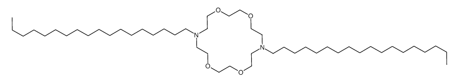 7,16-dioctadecyl-1,4,10,13-tetraoxa-7,16-diazacyclooctadecane结构式