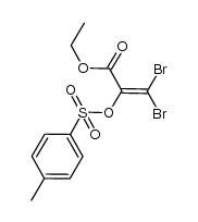 ethyl-3,3-dibromo-2-tosyloxyacrylate结构式