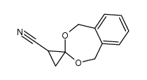 1,5-dihydrospiro[benzo[e][1,3]dioxepine-3,1'-cyclopropane]-2'-carbonitrile结构式
