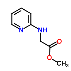 methyl 2-(2-pyridylamino)acetate结构式