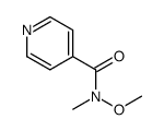 N-甲氧基-n-甲基异烟酰胺结构式