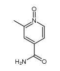 Isonicotinamide, 2-methyl-, 1-oxide (6CI)结构式