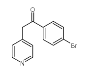 1-(4-溴苯基)-2-吡啶-4-乙酮结构式