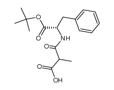 N-[(R,S)-2-carboxy-1-oxopropyl]-L-phenyl alanine tert-butyl ester结构式