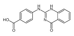 4-[(4-oxo-1H-quinazolin-2-yl)amino]benzoic acid结构式