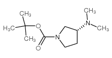 R-1-Boc-3-(二甲氨基)吡咯烷结构式