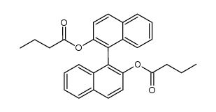 [1,1'-Binaphthalene]-2,2'-diol dibutanoate结构式