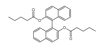 [1,1'-Binaphthalene]-2,2'-diol dipentanoate结构式