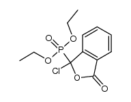 diethyl (1-chloro-1,3-dihydro-3-oxo-1-isobenzifuranyl)phosphonate结构式