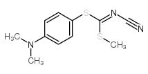 Methyl(4-dimethylaminophenyl)cyanocarbonimido-dithioate结构式