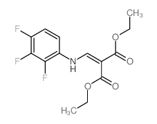 [[(2,3,4-Trifluorophenyl)amino]methylene]propanedioic acid diethyl ester结构式
