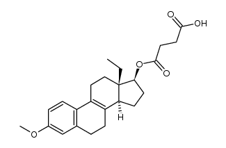 l-3-Methoxy-13β-ethyl-gona-1,3,5(10),8-tetraen-17β-ol-hydrogensuccinat结构式