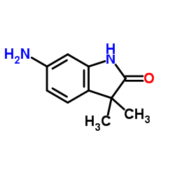 3,3-二甲基-6-氨基吲哚啉-2-酮结构式