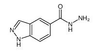 1H-吲唑-5-羧酸 肼结构式