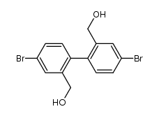 4,4'-dibromo-2,2'-bis(hydroxymethyl)-1,1'-biphenyl结构式
