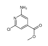 Methyl 2-amino-6-chloroisonicotinate结构式