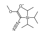 2-diazonio-1-methoxy-2-tri(propan-2-yl)silylethenolate结构式