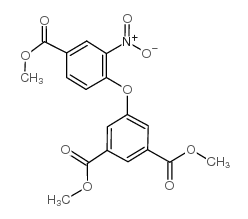 3-硝基-4-(3,5-二羧基甲基苯氧基)-苯甲酸甲酯结构式