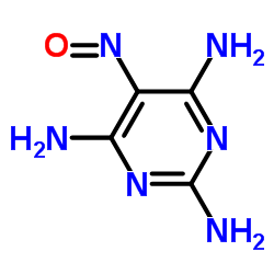 5-亚硝基-2,4,6-三氨基嘧啶结构式