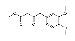 3-Oxo-4-(3,4-dimethoxy-phenyl)-buttersaeure-methylester结构式