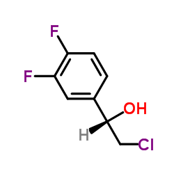 (ALPHAS)-ALPHA-(氯甲基)-3,4-二氟苯甲醇结构式