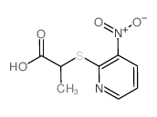 2-[(3-硝基-2-吡啶)硫代]丙酸结构式