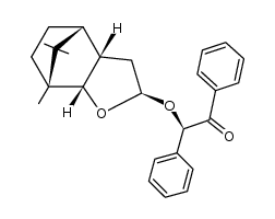 [2R-[2α(R*),3aα,4α,7α,7aα]]-2-[(Octahydro-7,8,8-trimethyl-4,7-methanobenzofuran-2-yl)oxy]-1,2-diphenylethanon结构式