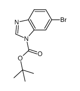 1H-Benzimidazole-1-carboxylicacid,6-bromo-,1,1-dimethylethylester结构式