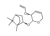 2(R)-(1-bornyloxy)-3(S)-(vinyloxy)-3,6-dihydro-2H-pyran结构式
