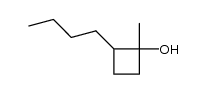 2-butyl-1-methyl-cyclobutanol结构式