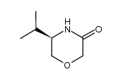 (R)-5-isopropylmorpholin-3-one结构式